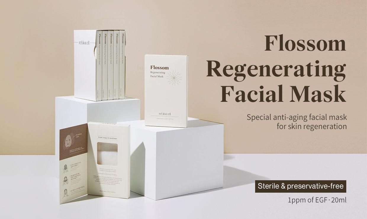 [Reblocell] Flossom Regenerating Facial Mask EGF 1ppm 1 Sheet