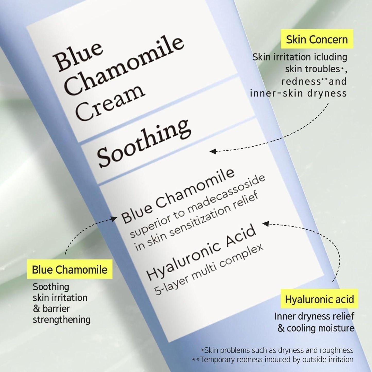 [Mamonde] BLUE CHAMOMILE SOOTHING REPAIR CREAM 60ml