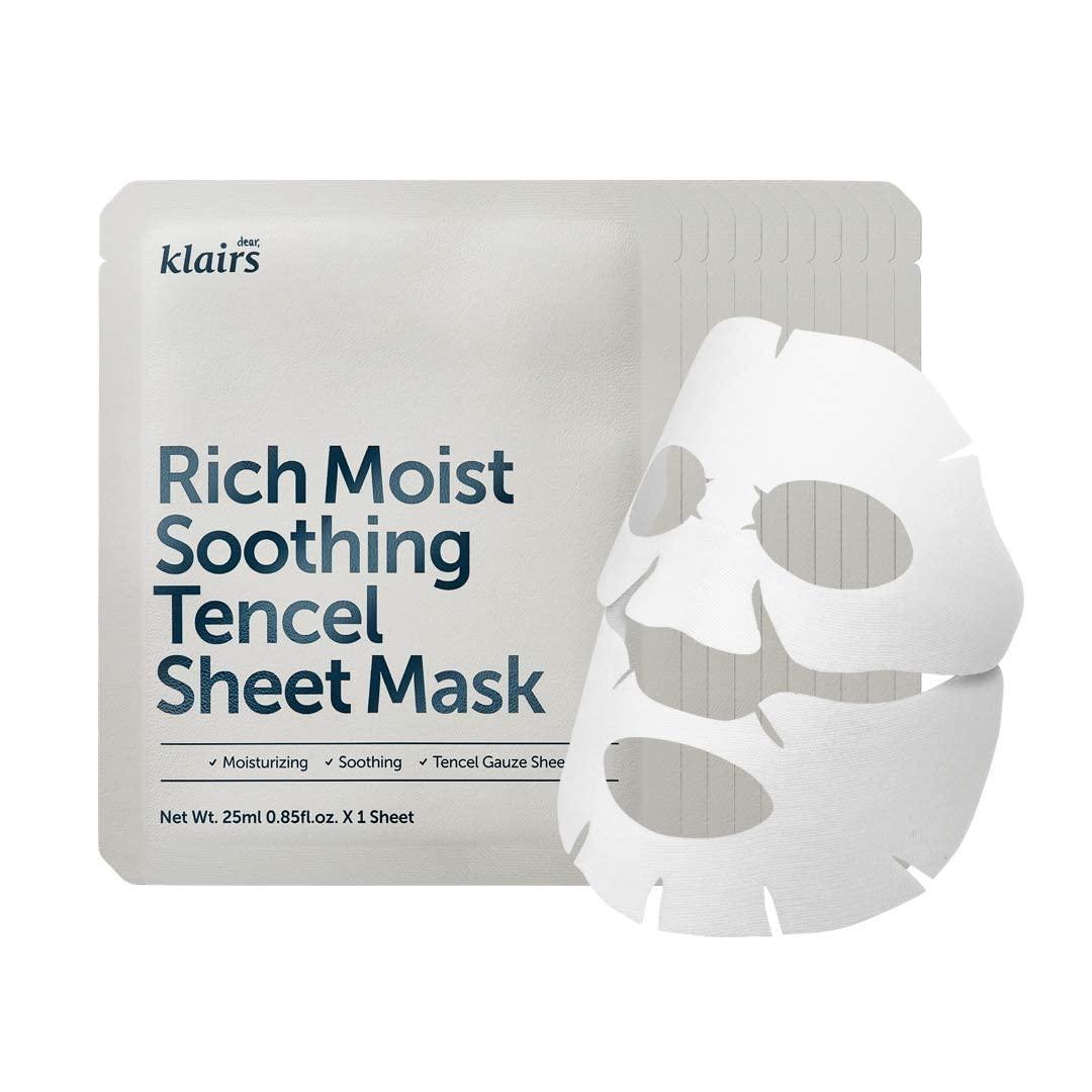 [Dear Klairs] Rich Moist Soothing Tencel Sheet Mask 25ml x 10ea