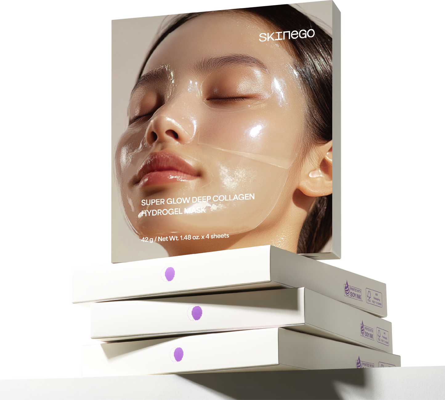 [Skinego] Super Glow Deep Collagen Hydrogel Mask - 2 Size