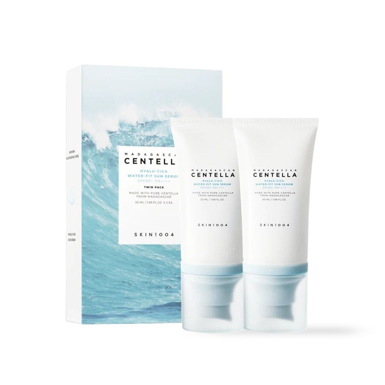 [Skin1004] Madagascar Centella Hyalu-Cica Water-Fit Sun Serum Twin Pack 50ml*2